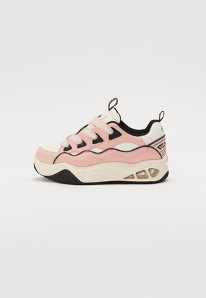 HERO SKATE - Skate shoes - white/pink/black