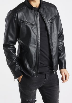 Veste en similicuir - black