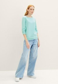 TOM TAILOR DENIM STRUCTURED - Sportska majica - pastel turquoise