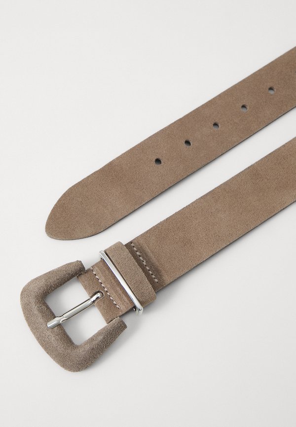 LEATHER - Belt - dark taupe2
