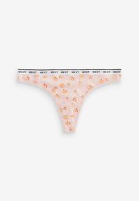Next MONO PRINT RICH LOGO KNICKERS FOUR PACK - String - orange pumpkin print