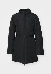 Calvin Klein PADDED BELTED  - Klassisk kåpe / frakk - black