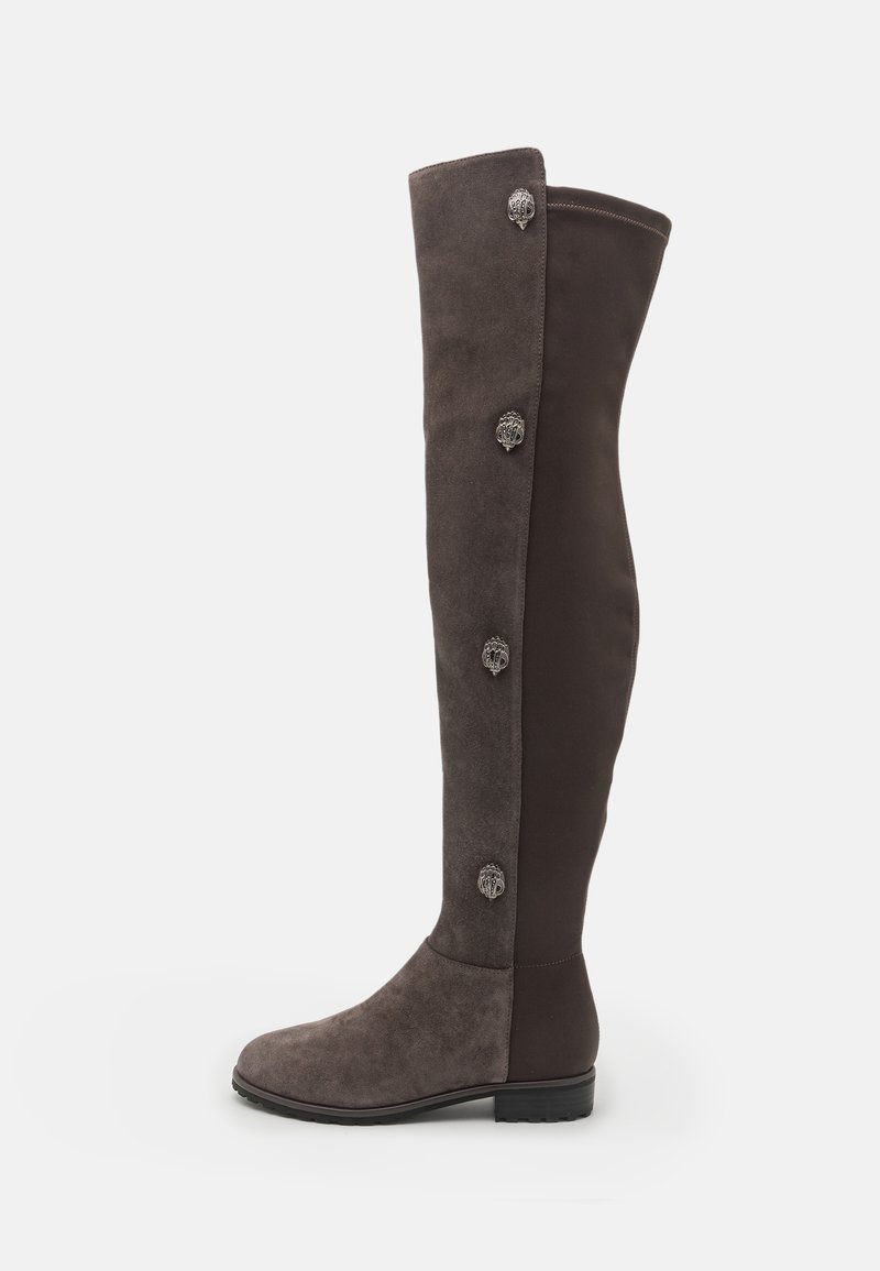 Kurt Geiger London SHOREDITCH FLAT BOOT Overtheknee boots grey Zalando.co.uk