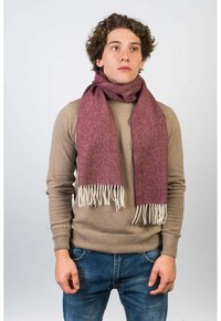 Dalle Piane Cashmere HERRINGBONE - Sjal / Tørklæder - bordeaux