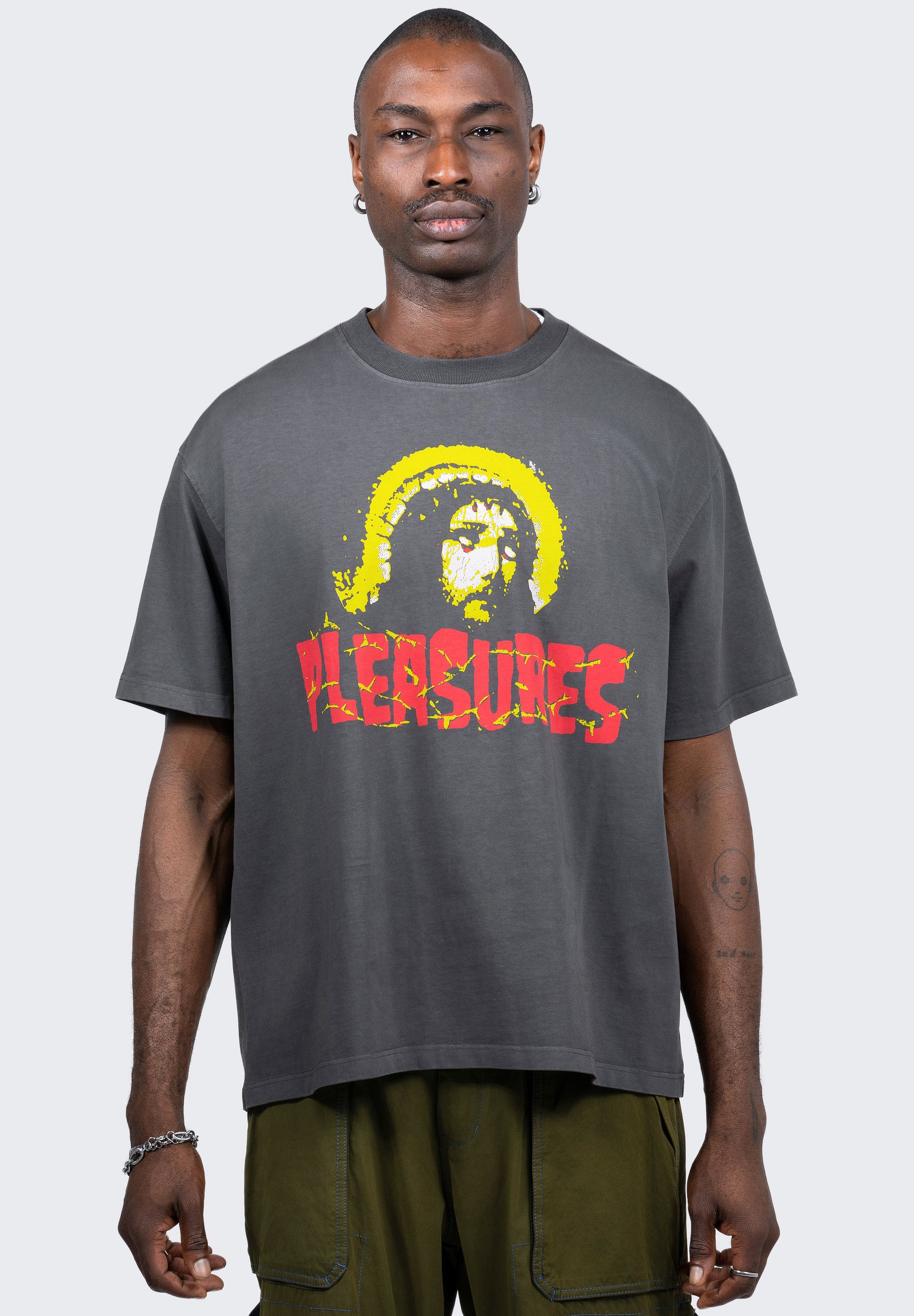 Pleasures CHOSEN HEAVYWEIGHT - T-shirt con stampa - black/nero 