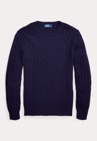 THE ICONIC CABLE-KNIT CASHMERE SWEATER UNISEX - Pulover - bright navy