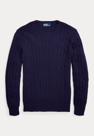 THE ICONIC CABLE-KNIT CASHMERE SWEATER UNISEX - Maglione - bright navy