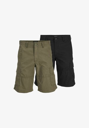 APREL 2 PACK - Kareiviško stiliaus kelnės - black