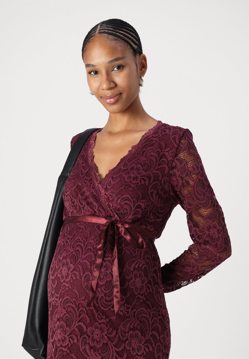 knee length dresses for ladies Black Lace Mini Dress main image 0