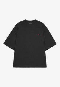LEONO BOXY TEE - T-shirts - washed black/virtual pink gum