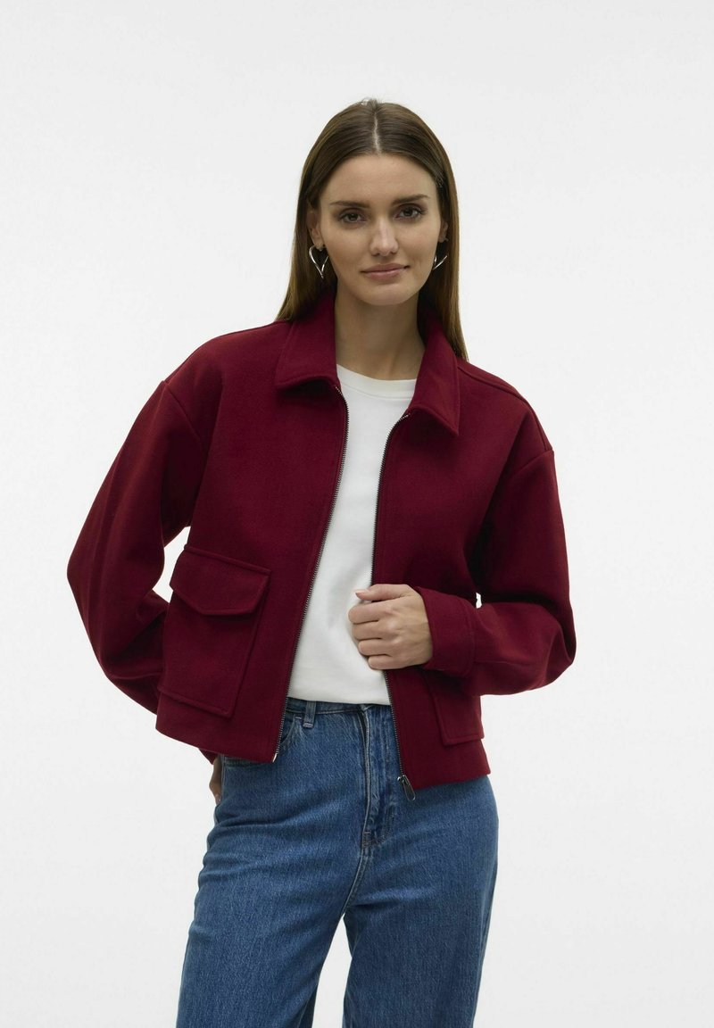 Vero Moda FORTUNE - Suvejakk - cabernet