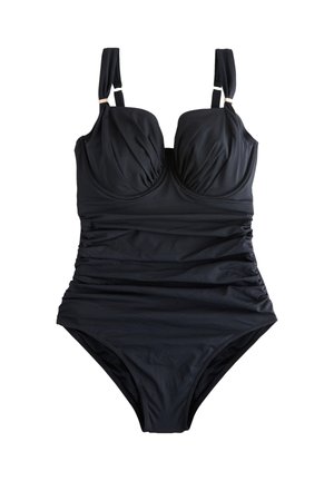 Next REGULAR FIT - F-K UNDERWIRED TUMMY CONTROL SWIMSUIT . - Plavky - black