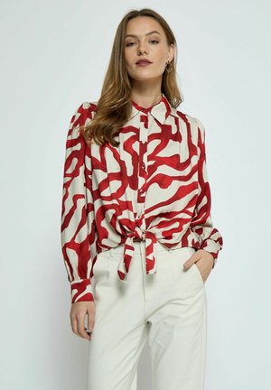 Minus JASSIE TIE - Camisa - barn red print