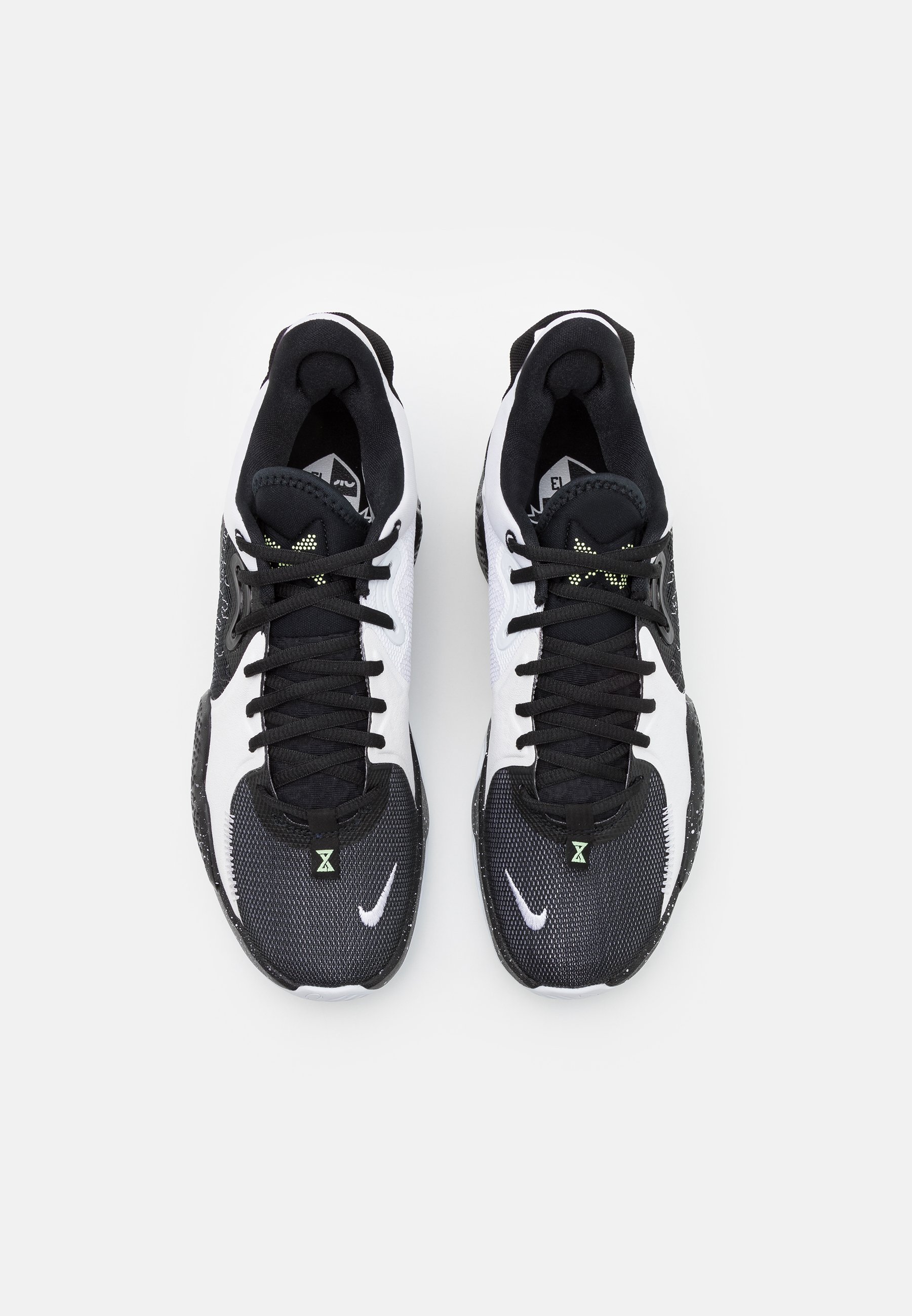 Nike Performance PG 5 - Basketballschuh - black/white-volt/schwarz - Zalando .de