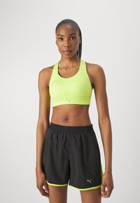 Puma PWRBREATHE RUN - Sujetadores deportivos con sujeción media - lime pow
