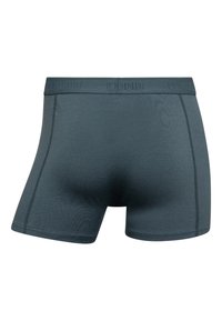Herre mørkegrå boxer briefs lavet af glat stof. Har logoed elastisk talje og flade sømme for komfort og pasform.