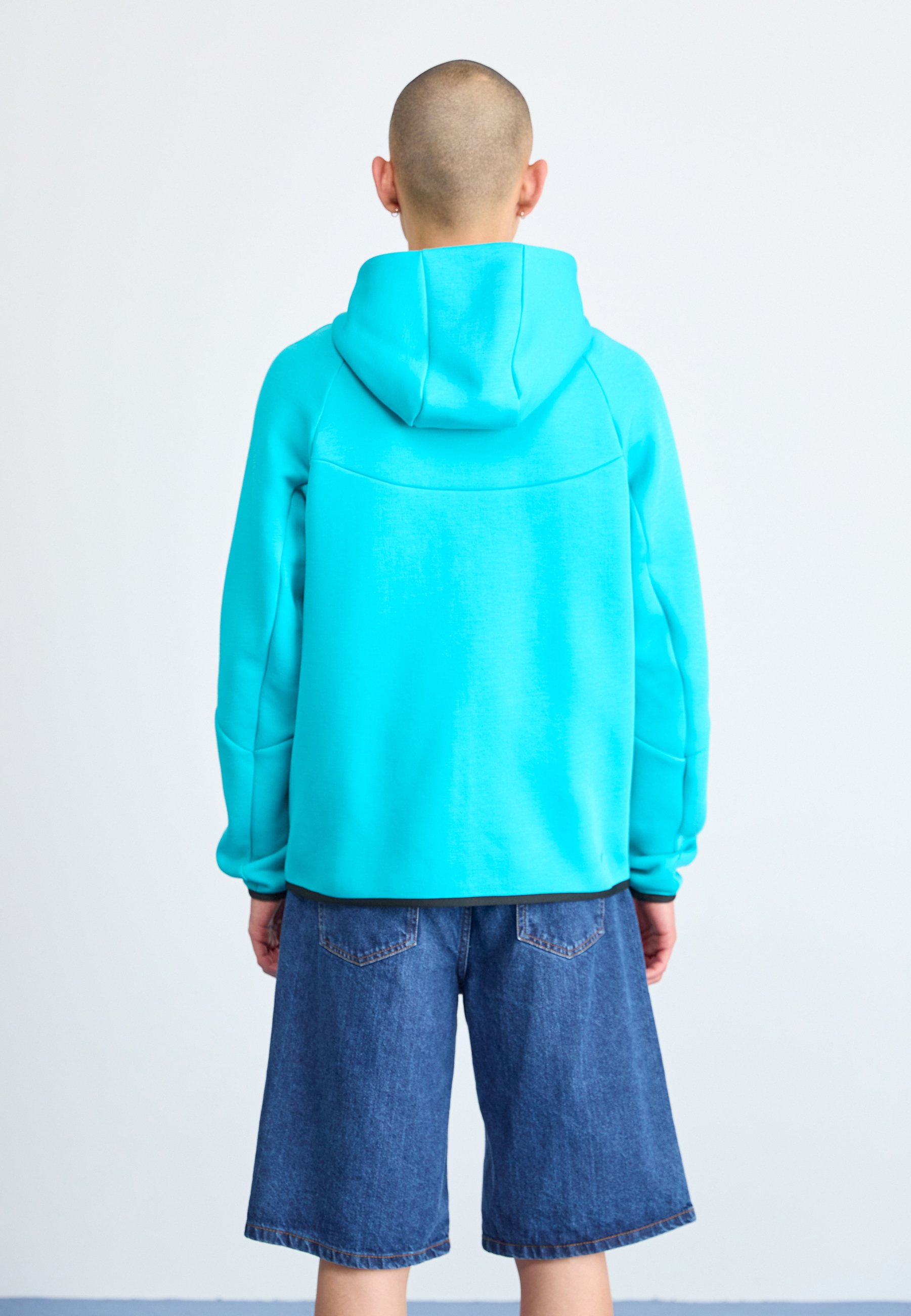 Nike Sportswear Jachetă din fleece - dusty cactus black/turcoaz