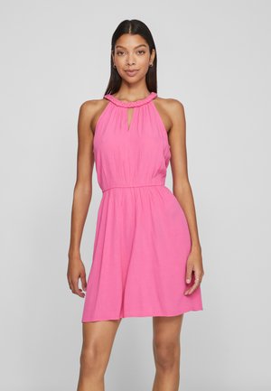 VIMESA BRAIDED SHORT DRESS - Day dress - carmine rose