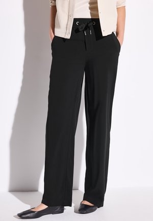 Street One WIDE LEG - Kalhoty - schwarz