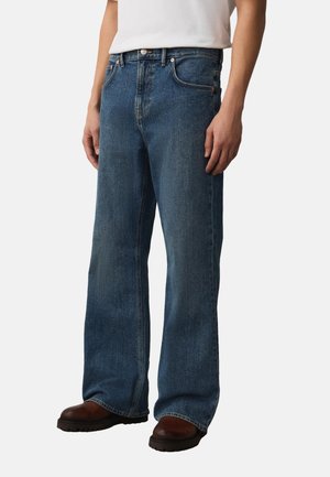 Next, FLARED, niebieski denim