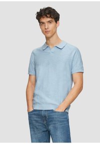 s.Oliver MIT MUSTER - Poloshirt - himmelblau