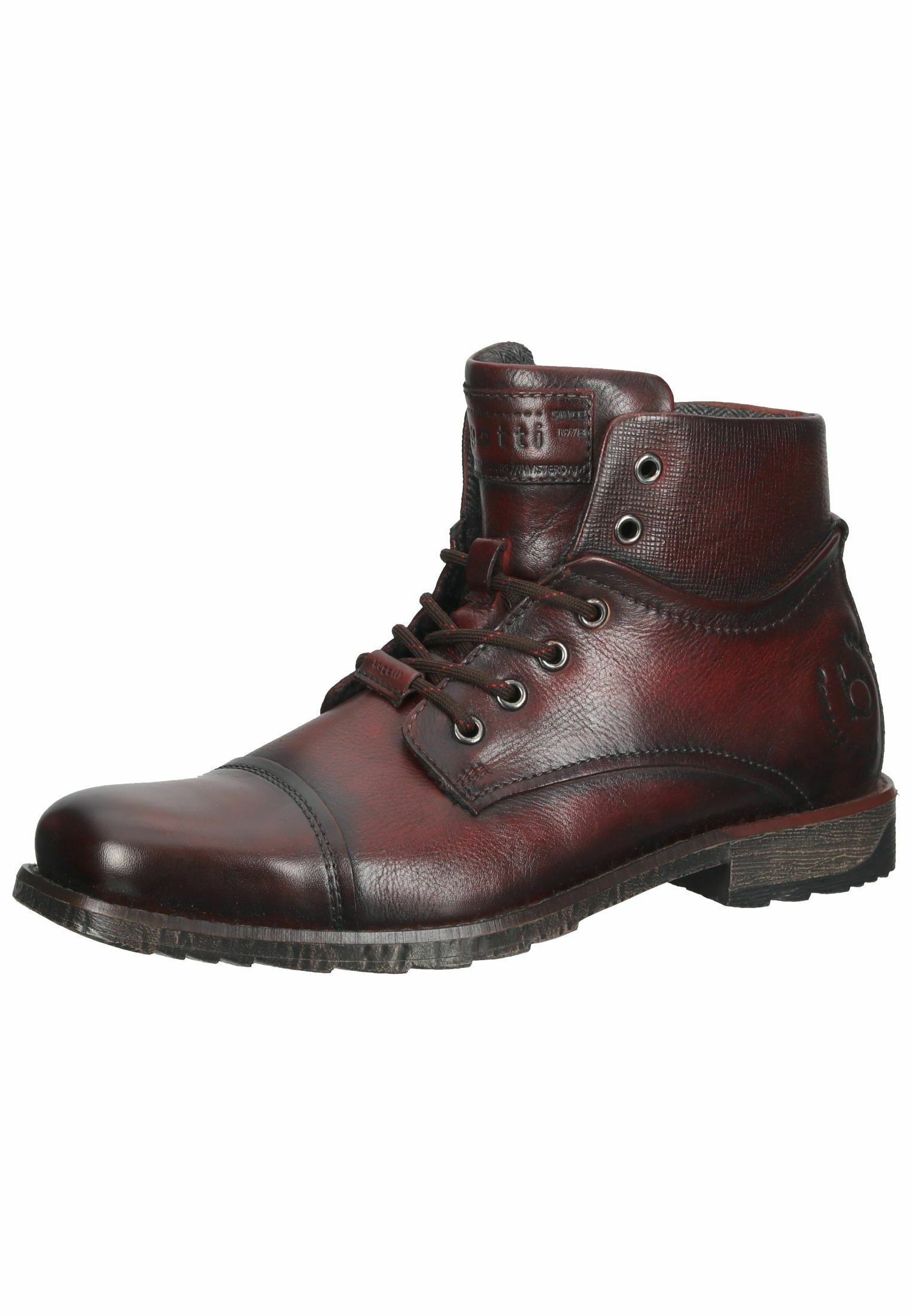 Bugatti Stivaletti stringati - dark red/rosso scuro - Zalando.it