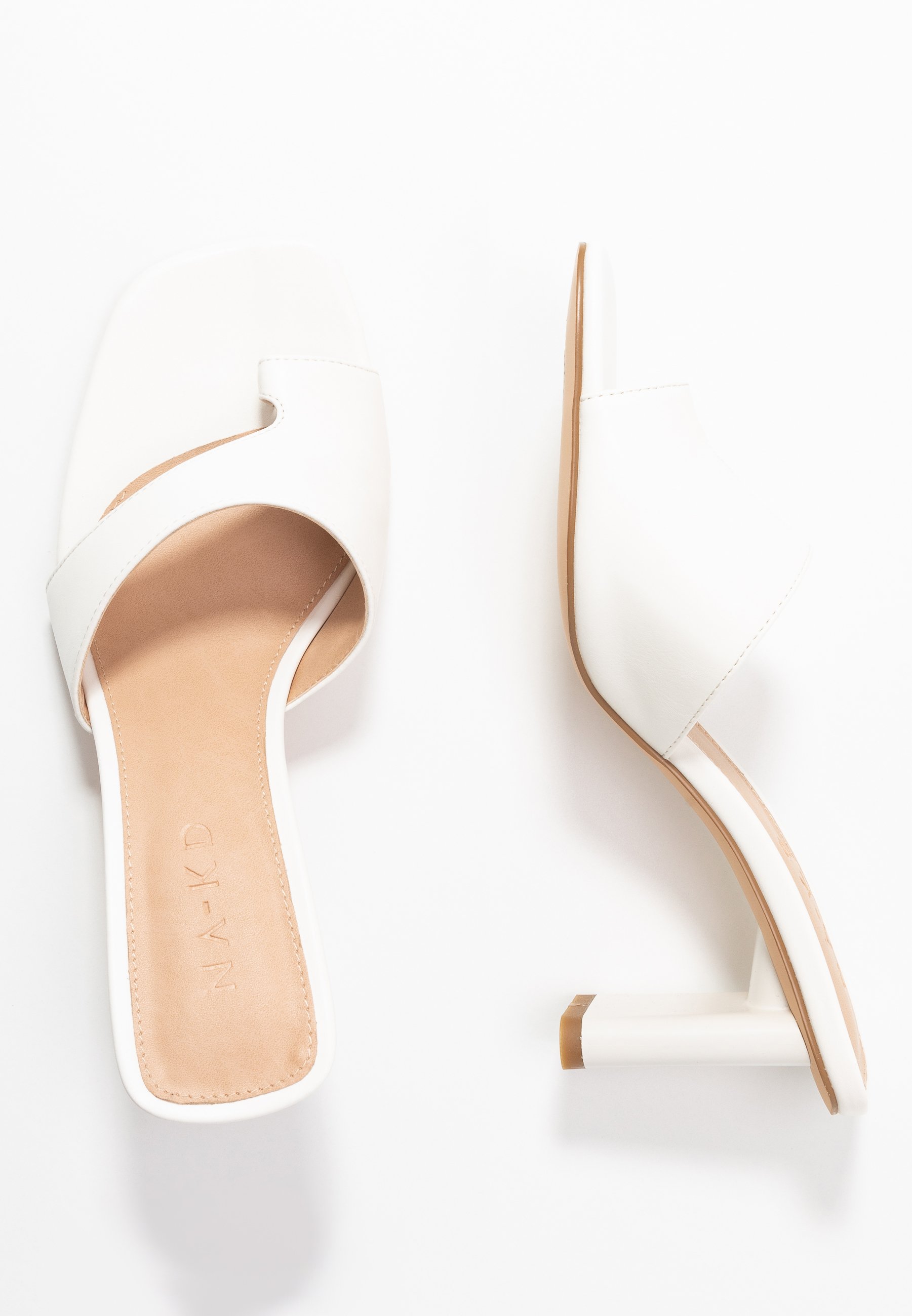 TOE STRAP MULES tåsandaler offwhite TOE STRAP MULES tåsandaler offwhite