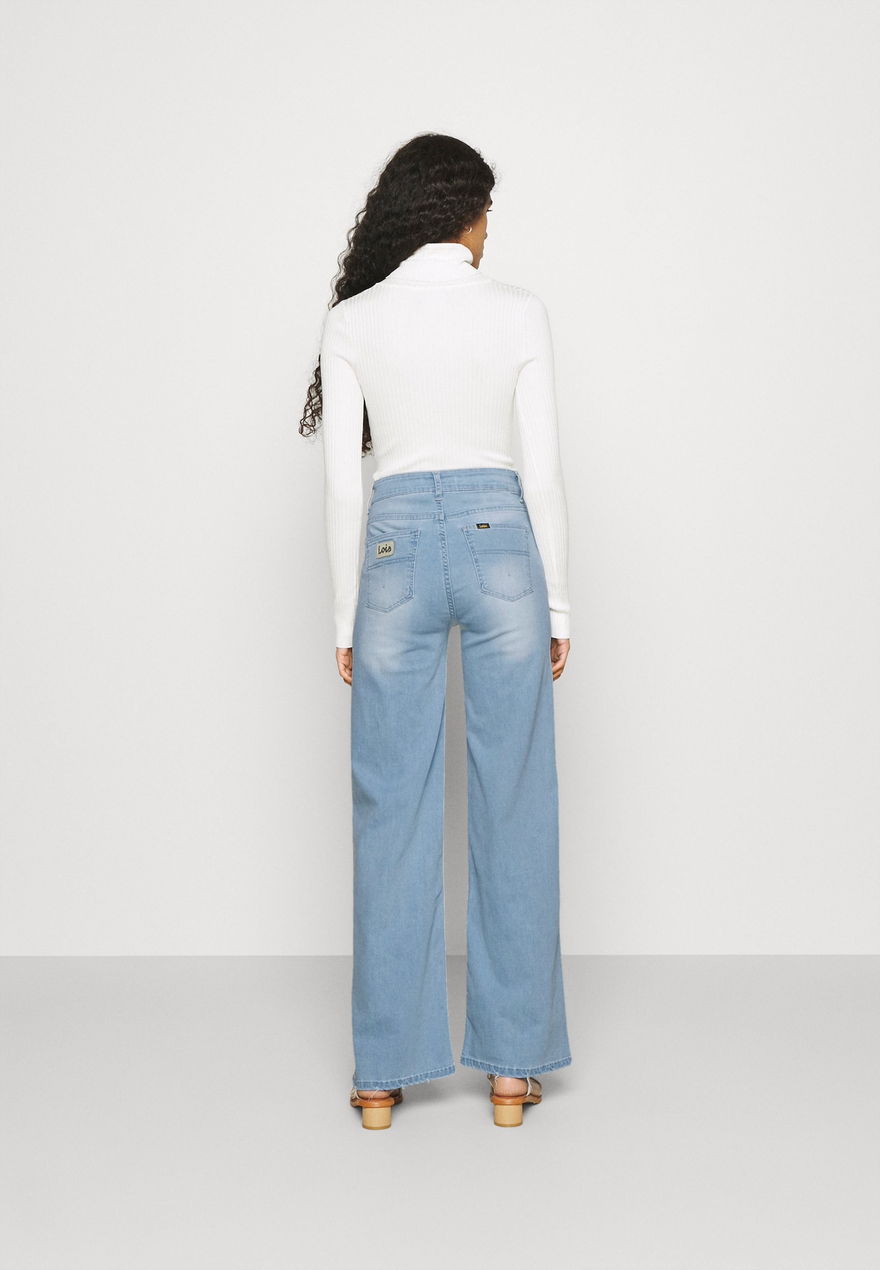 LOIS Jeans PALAZZO - Jeans a zampa - light stone/blu denim - Zalando.it