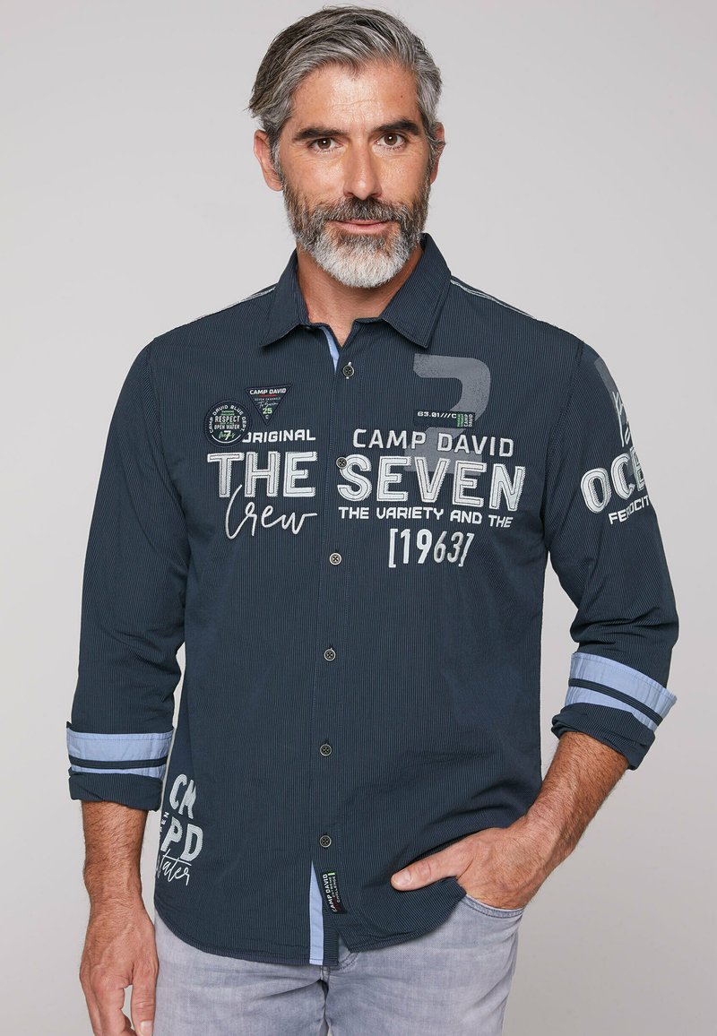 Camp David Shirt shadow navy/dark blue Zalando.ie