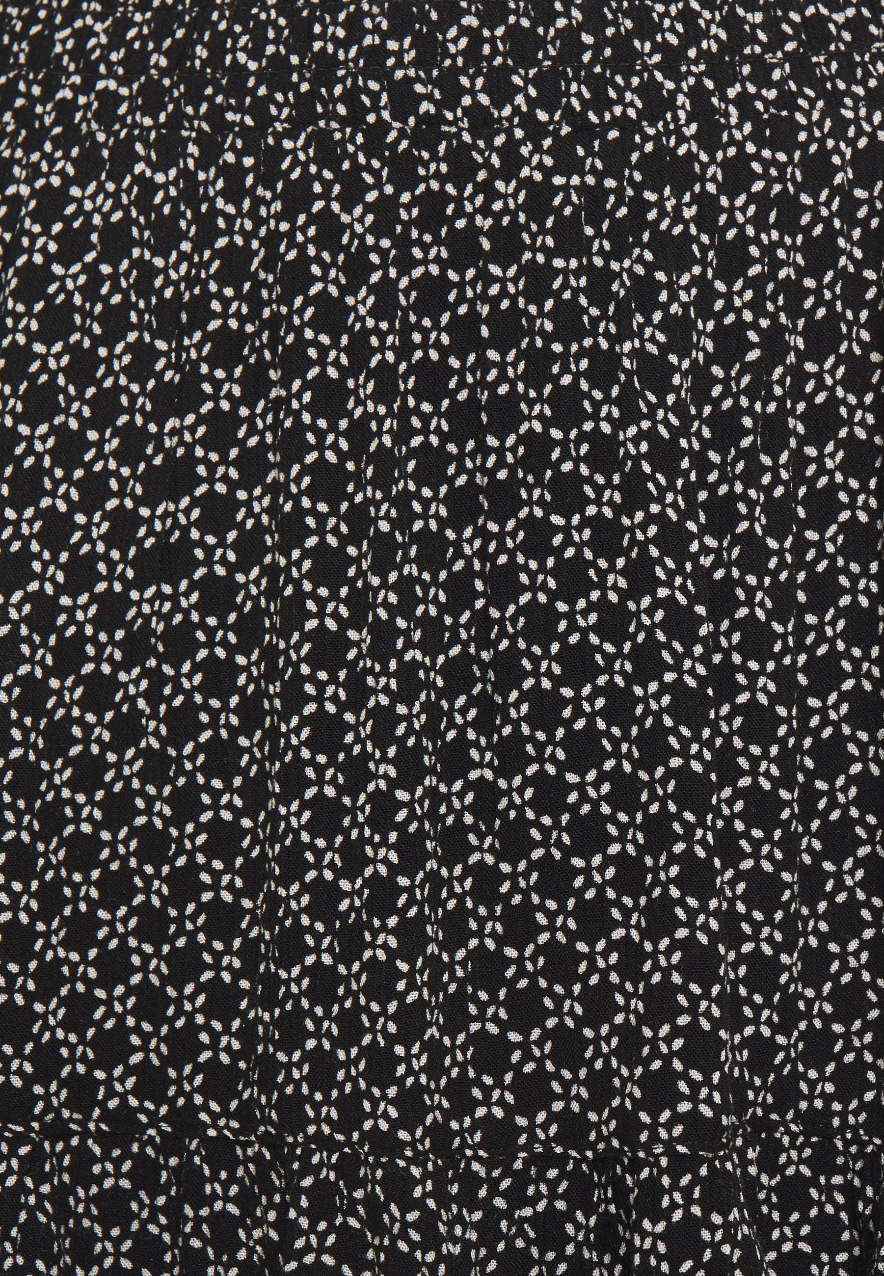 Abercrombie & Fitch WEBEX TIERED MIDAXI Miniskjørt black Abercrombie & Fitch WEBEX TIERED MIDAXI - Miniskjørt - black