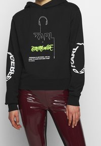 KARL LAGERFELD Jersey con capucha - black