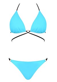 Niewybrane, niebieski wiązane bikini