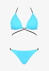 Niewybrane, niebieski wiązane bikini
