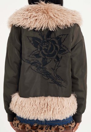Ed Hardy DEATH  - Winter jacket - brown