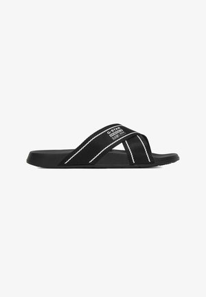 G-STAR, STAR RAW MEN'S FLIP-FLOPS BLACK - Sandalias planas - black