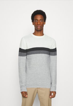 HANSI ROUND NECK - Jumper - off-white/grey