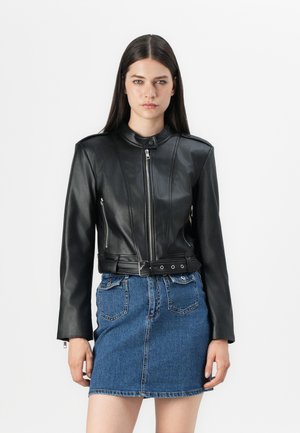 ONLSADIE JACKET - Faux leather jacket - black