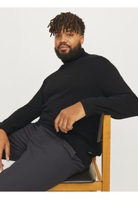 Jack & Jones JJEEMIL ROLL NECK - Pulóver - black