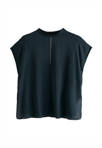 Next - TWIST FRONT SHORT SLEEVE - Blouse - navy blue Thumbnail Image 1