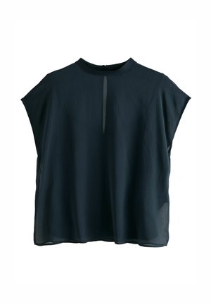 Next TWIST FRONT SHORT SLEEVE - Blouse - navy blue