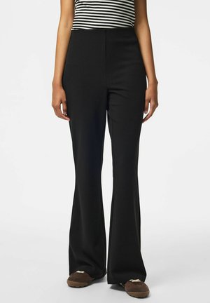 Pieces, FLARED LEGGINGS PCBILLIE HW - Trousers - black