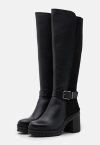 Zign Botas con plataforma - black