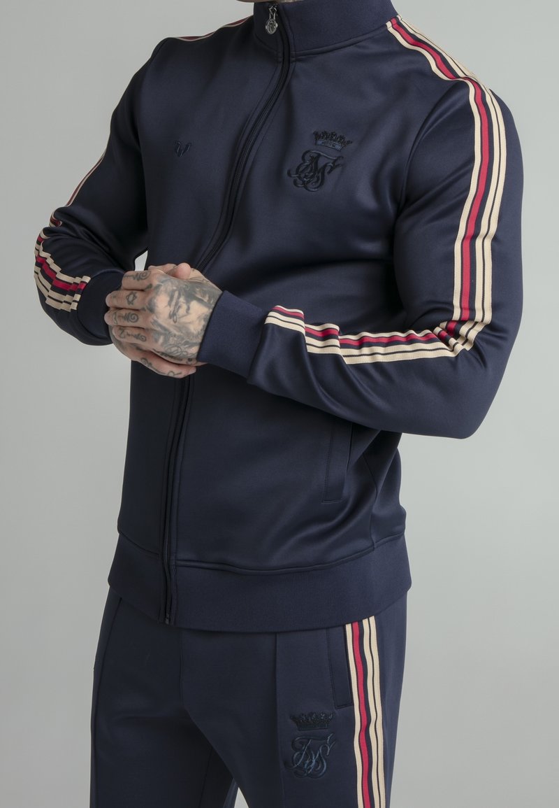 SIKSILK Felpa con zip - dark blue