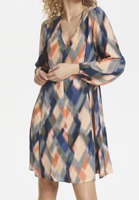 Denim Hunter Day dress - coral