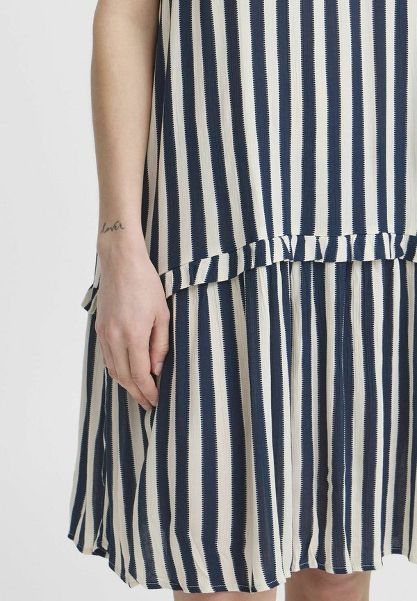 IHMARRAKECH - Day dress - total eclipse dotted stripe ao2