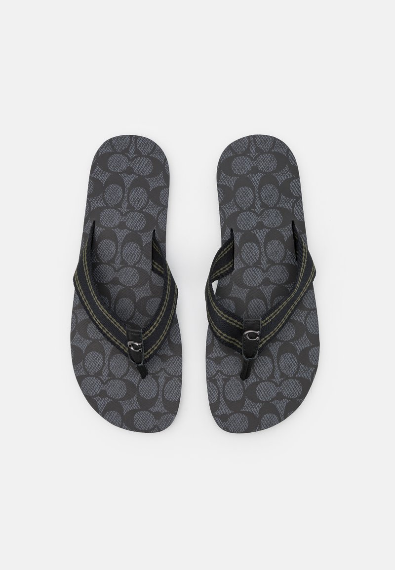 Herren Sandalen | Coach SIGNATURE Zehentrenner charcoal/black/schwarz - AU46990 Herren Sandalen | Coach SIGNATURE Zehentrenner charcoal/black/schwarz - AU46990