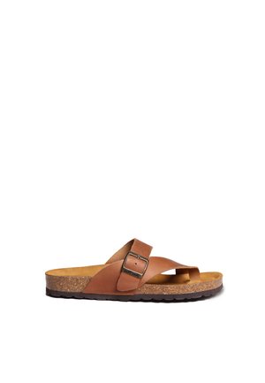GAIA-PE - T-bar sandals - cuiro
