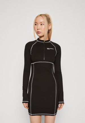 BODYCON CONTRAST DRESS - Pārliekama kleita - black