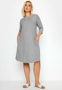 Yours Clothing STRIPE - Vardagsklänning - dark blue