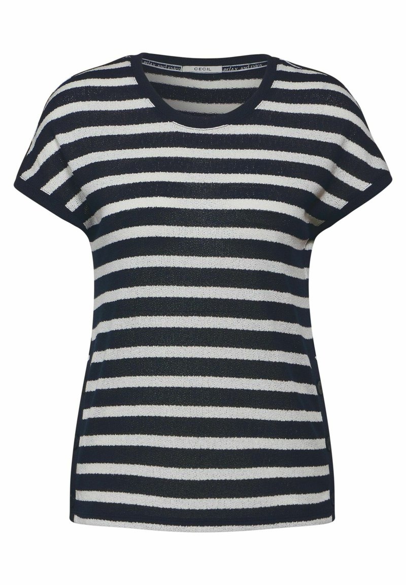 Cecil Damen Shirt Gestreift - Maritimes Top Mit 3/4 Ärmeln